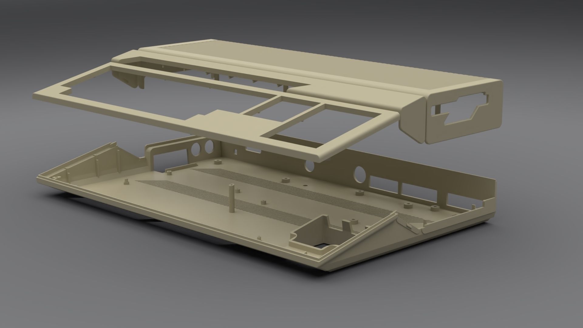 Atari 1040 ST enclosure 3d print model 3D print model_0