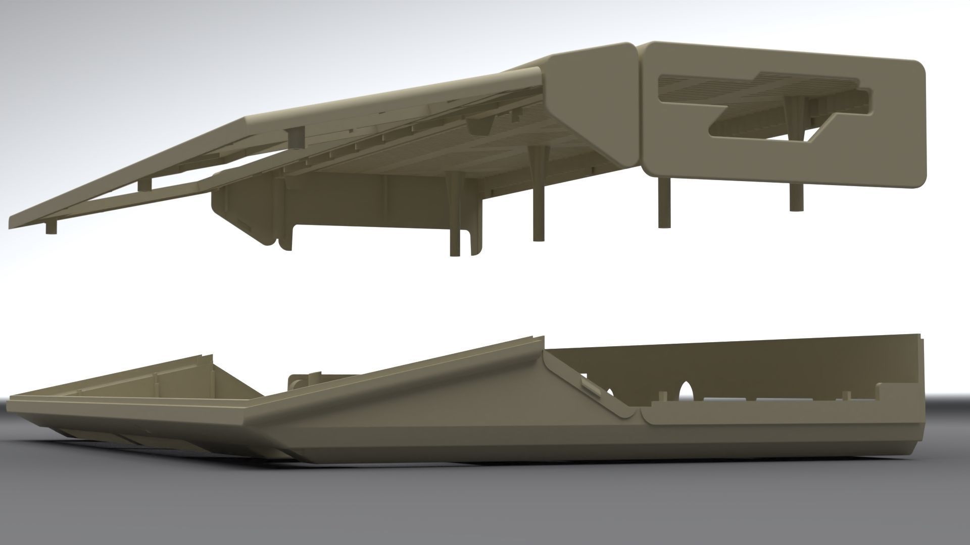 Atari 1040 ST enclosure 3d print model 3D print model_3