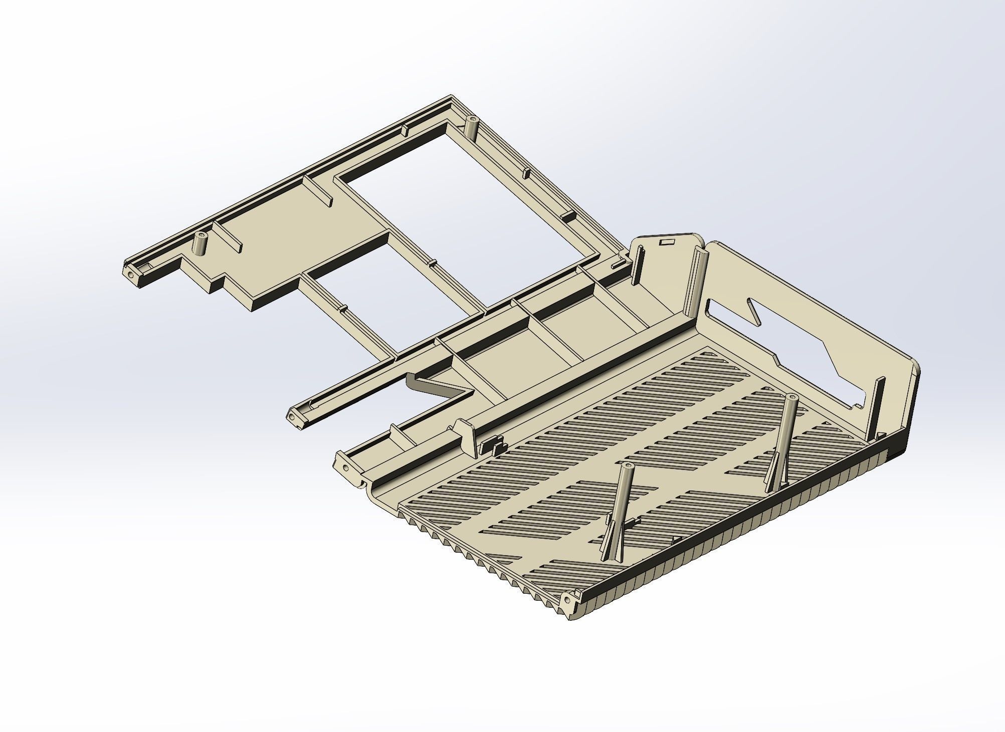Atari 1040 ST enclosure 3d print model 3D print model_16