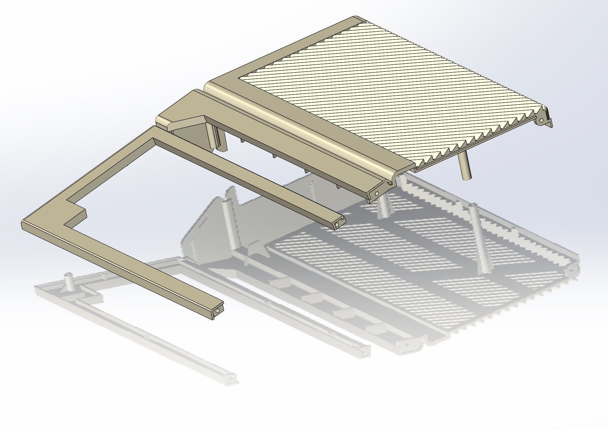 Atari 1040 ST enclosure 3d print model 3D print model_19