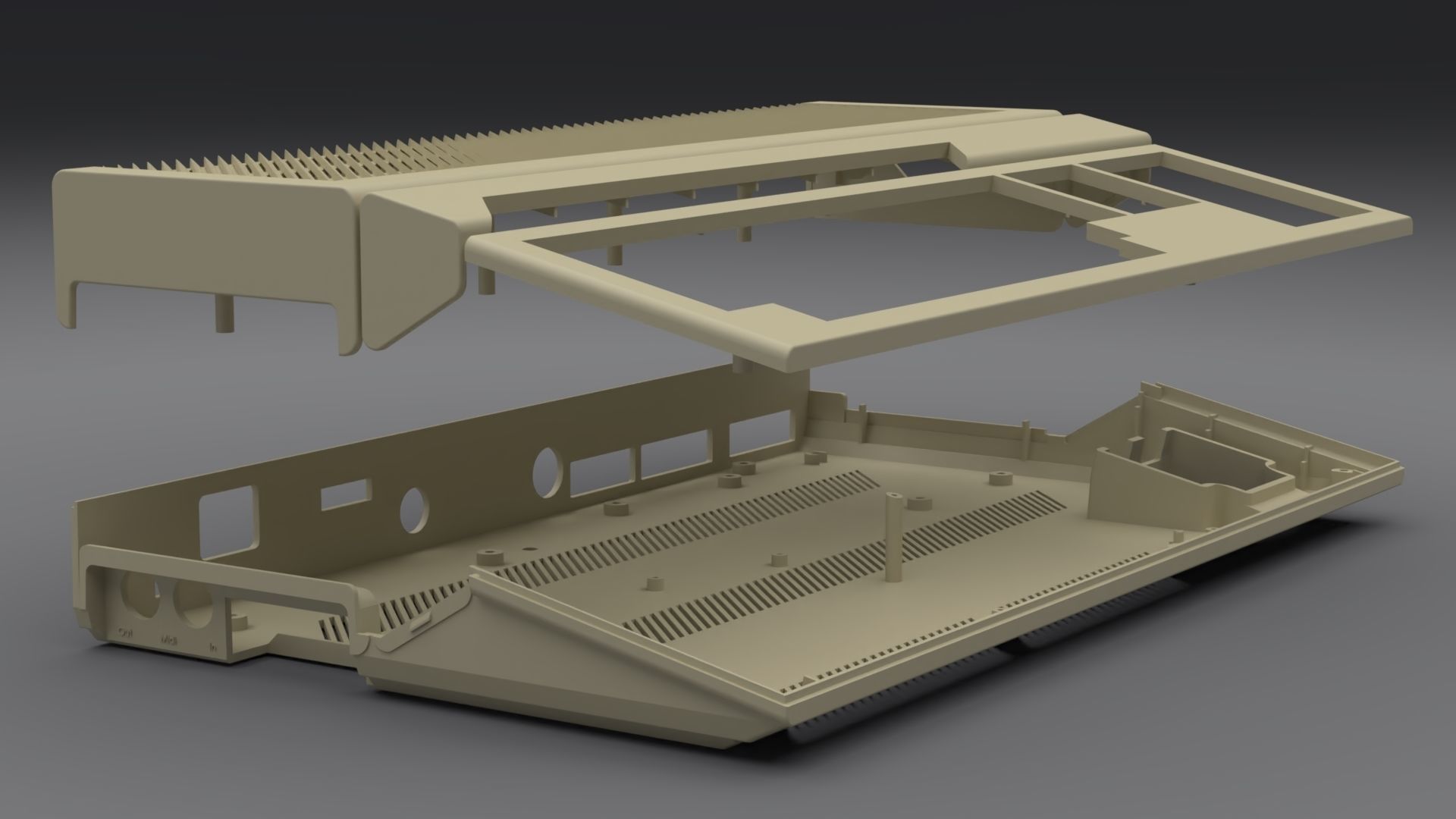 Atari 1040 ST enclosure 3d print model 3D print model_2