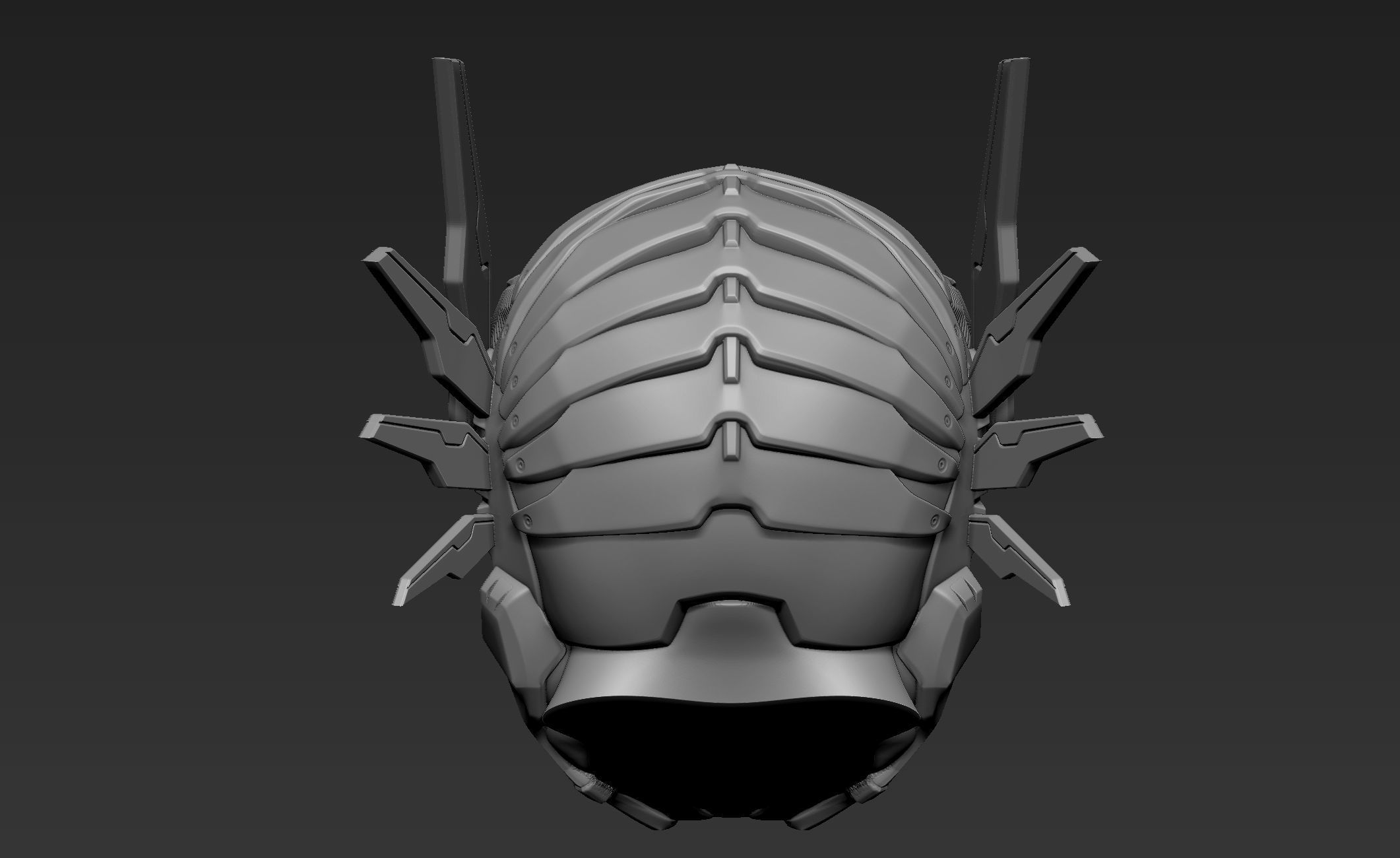 3d Printable Sci-Fi Head 3D model_6
