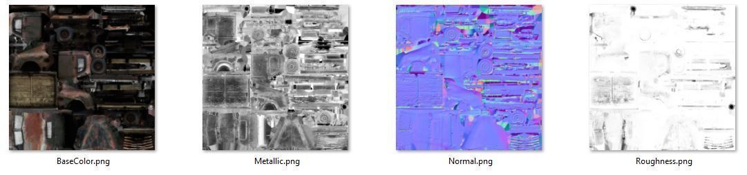 old truck Low-poly 3D model_4