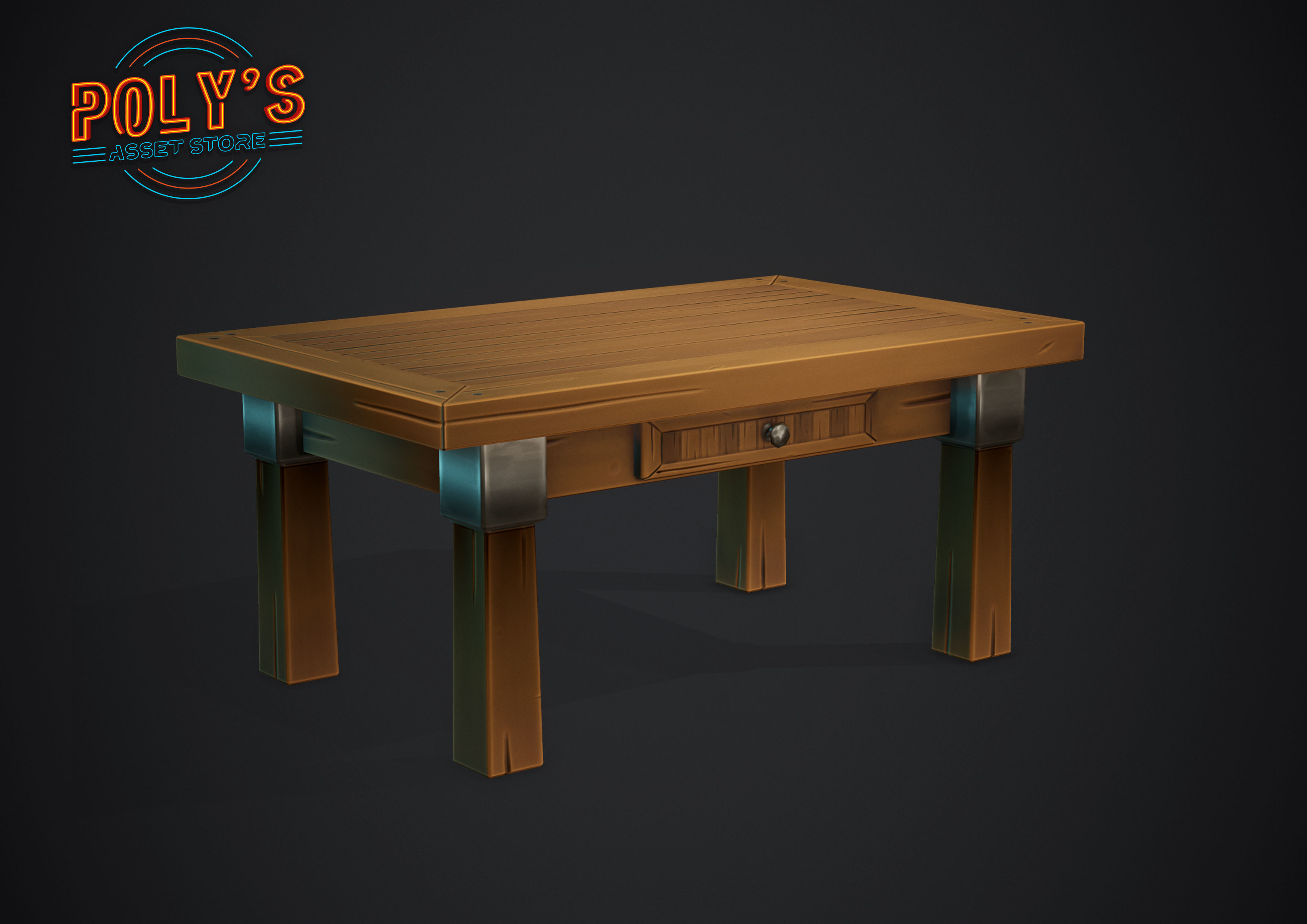 Kitchen Pack - Stylized low poly Low-poly 3D model_12