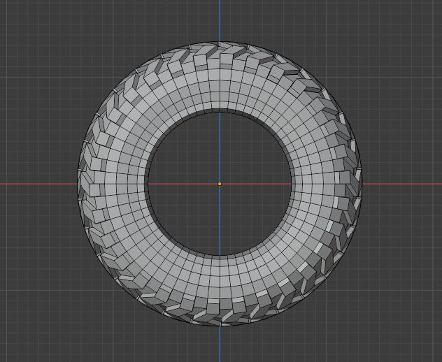 Dirty Farm Tractor Low-poly 3D model_7