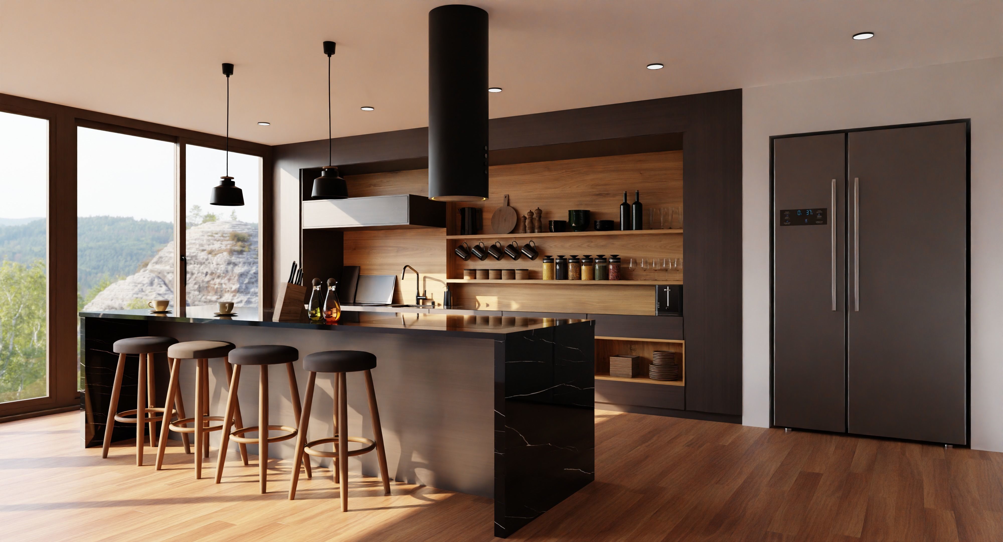 Kitchen interior  3D model_0