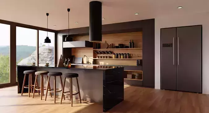 Kitchen interior  3D model