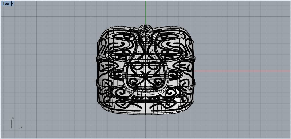 Saddle ring 3D print model_5