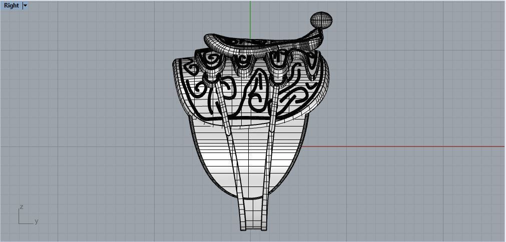 Saddle ring 3D print model_4