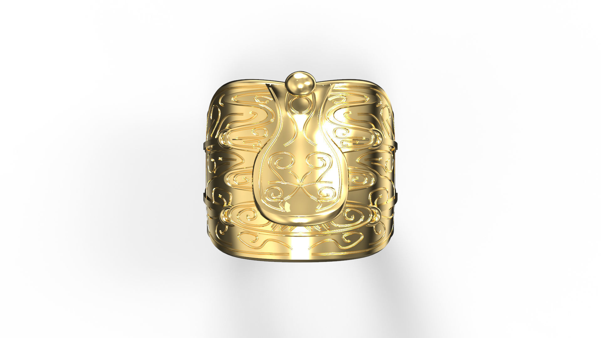 Saddle ring 3D print model_8