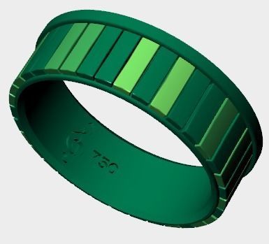 fashion ring set 3D Model Collection_16