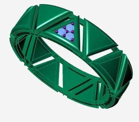 fashion ring set 3D Model Collection_20