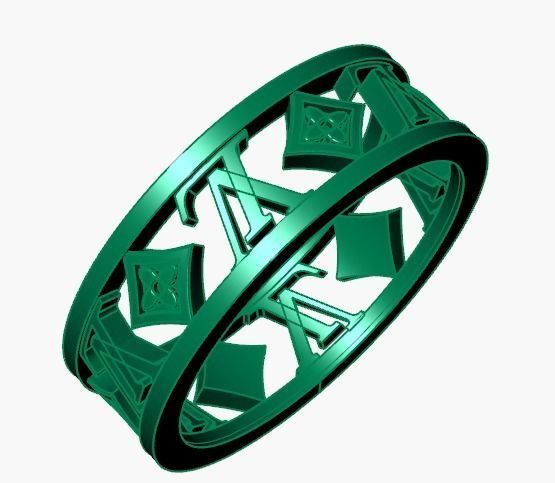 fashion ring set 3D Model Collection_19