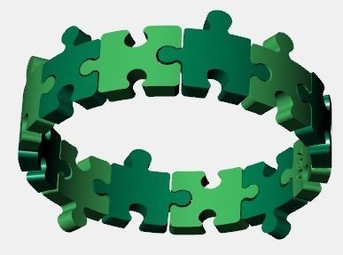 fashion ring set 3D Model Collection_12