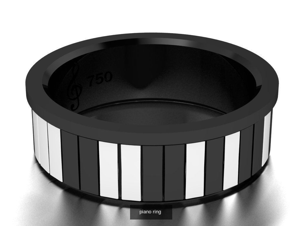 fashion ring set 3D Model Collection_2