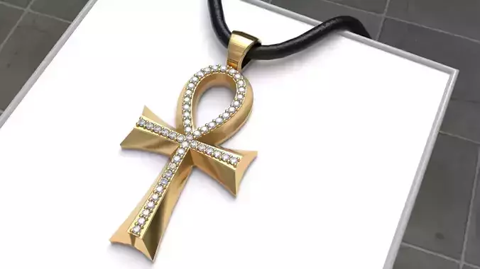 ANKA CROSS PENDANT 3D print model