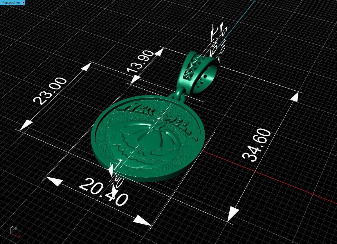 Halloween pendant 3D print model_18