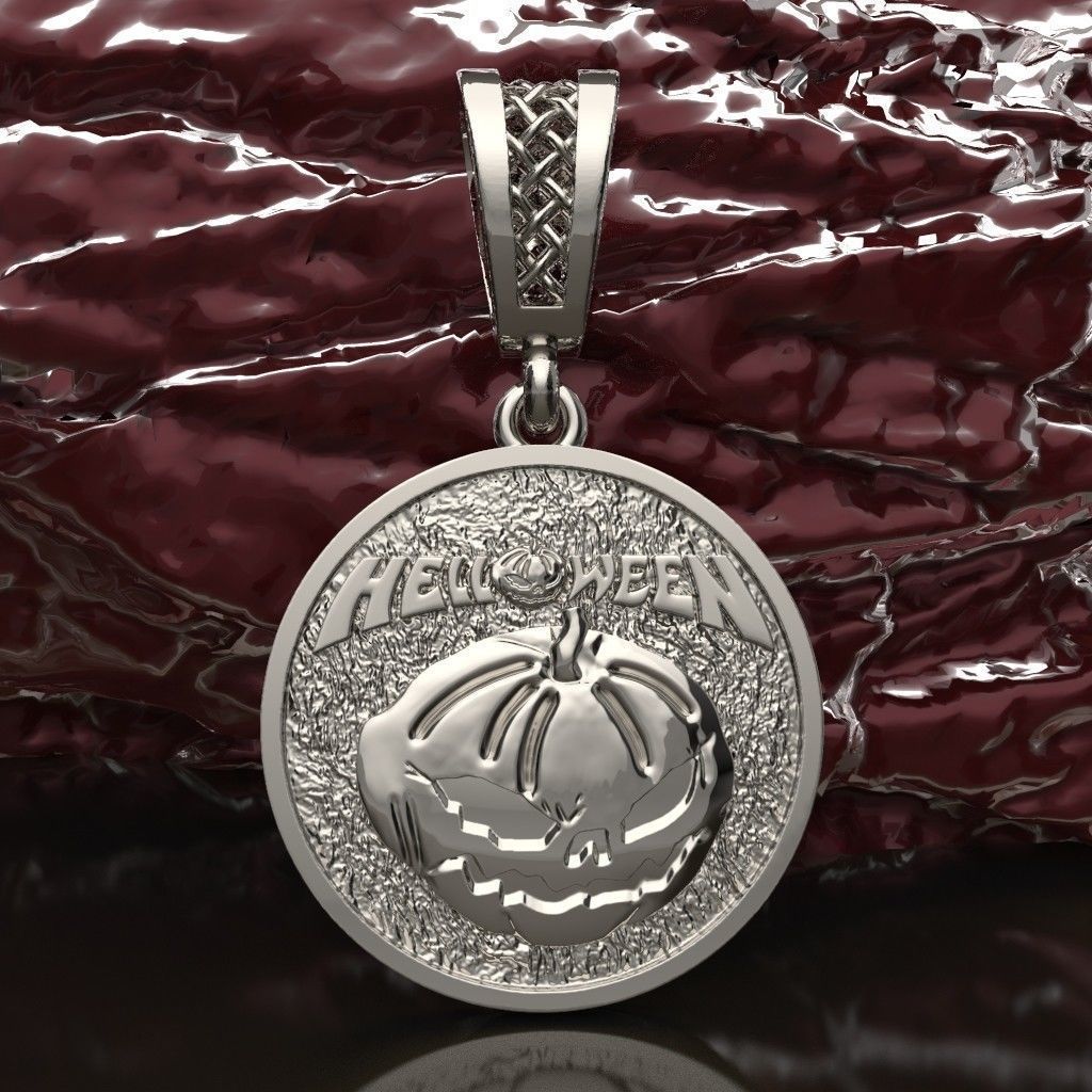 Halloween pendant 3D print model_1