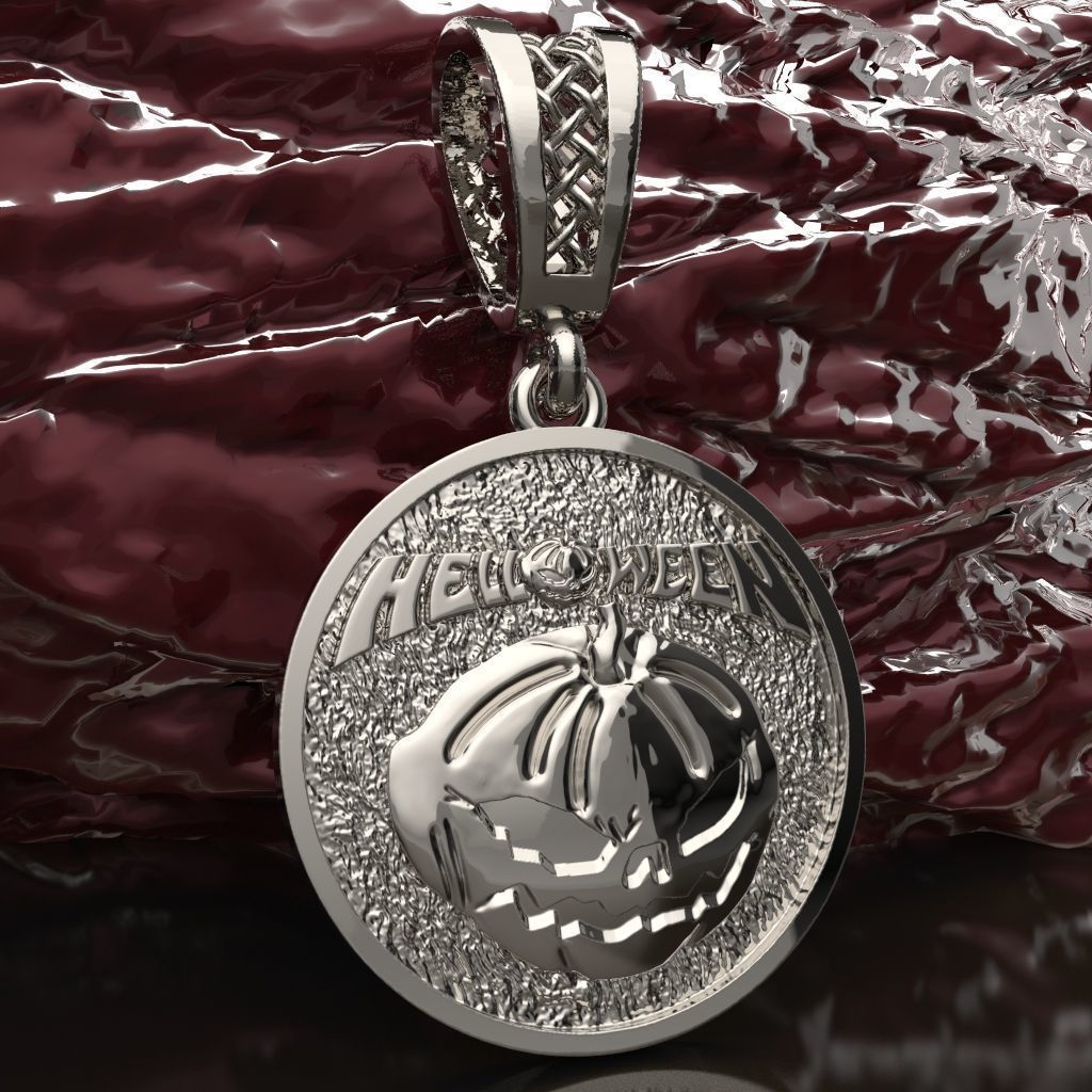 Halloween pendant 3D print model_2