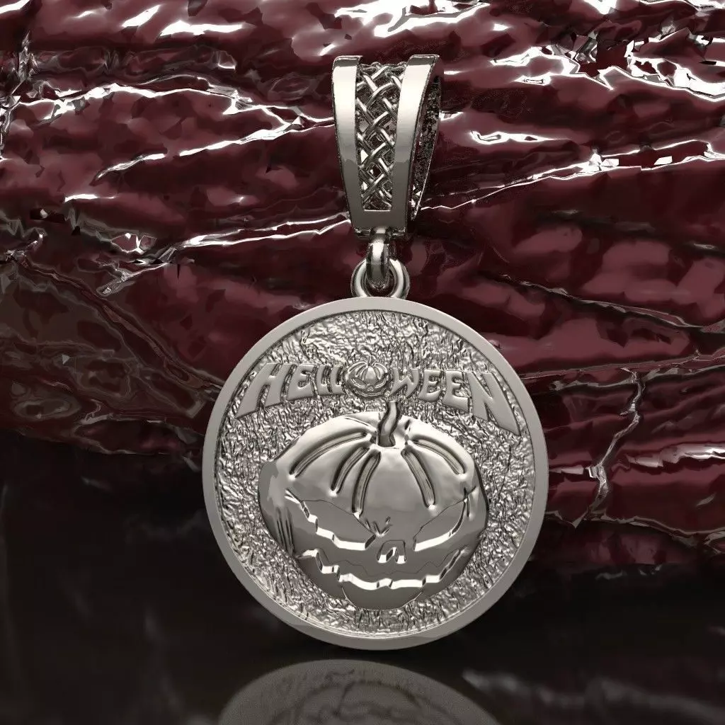 Halloween pendant 3D print model_0