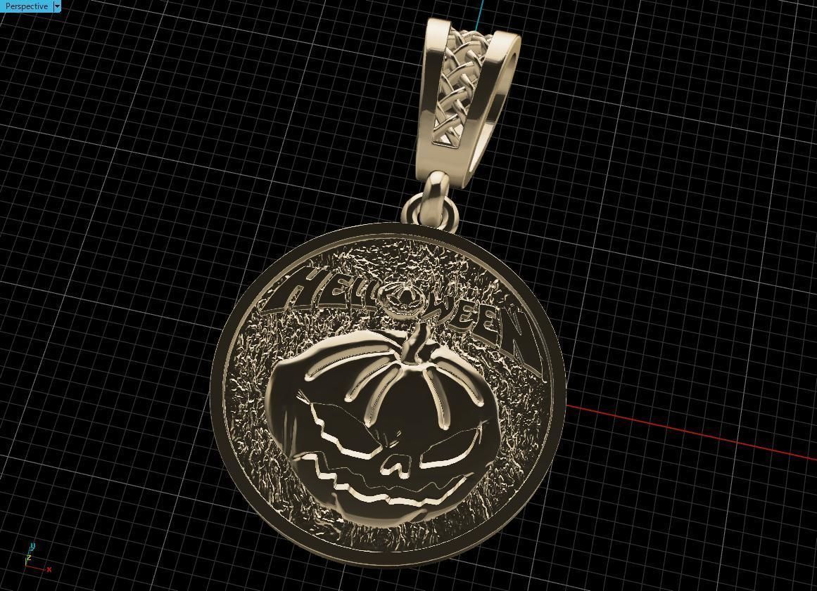 Halloween pendant 3D print model_8
