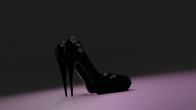 Louboutins for business Low-poly 3D model