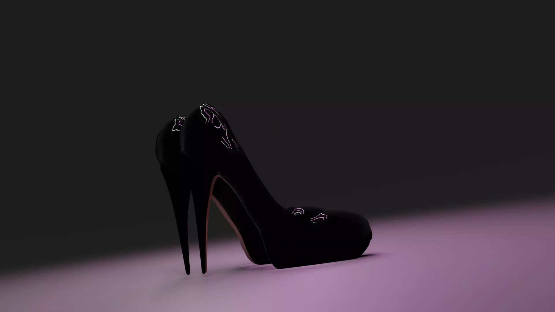 Louboutins for business Low-poly 3D model