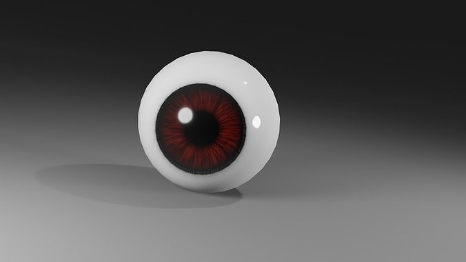 Realistic eye 3D model
