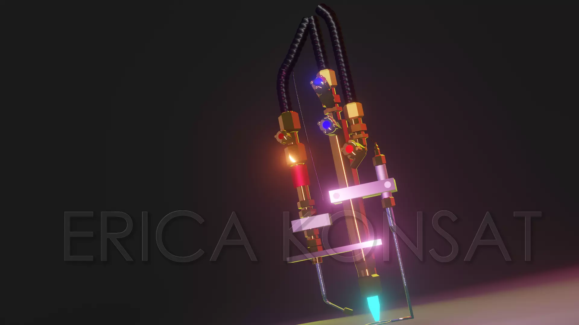 Gas cutter for industrial Low-poly 3D model