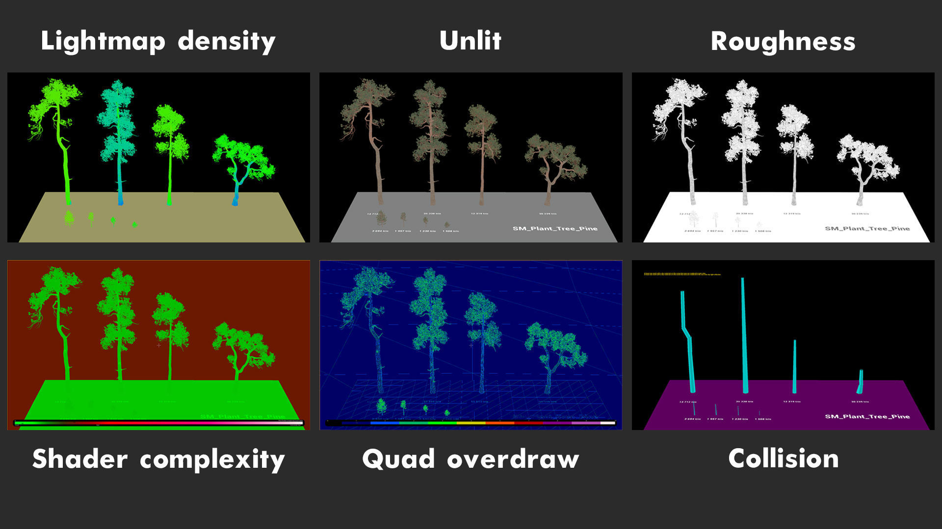 Pine Pack Low-poly 3D model_16