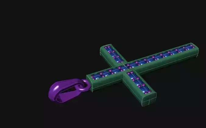 Small Cross Pendent with Bail