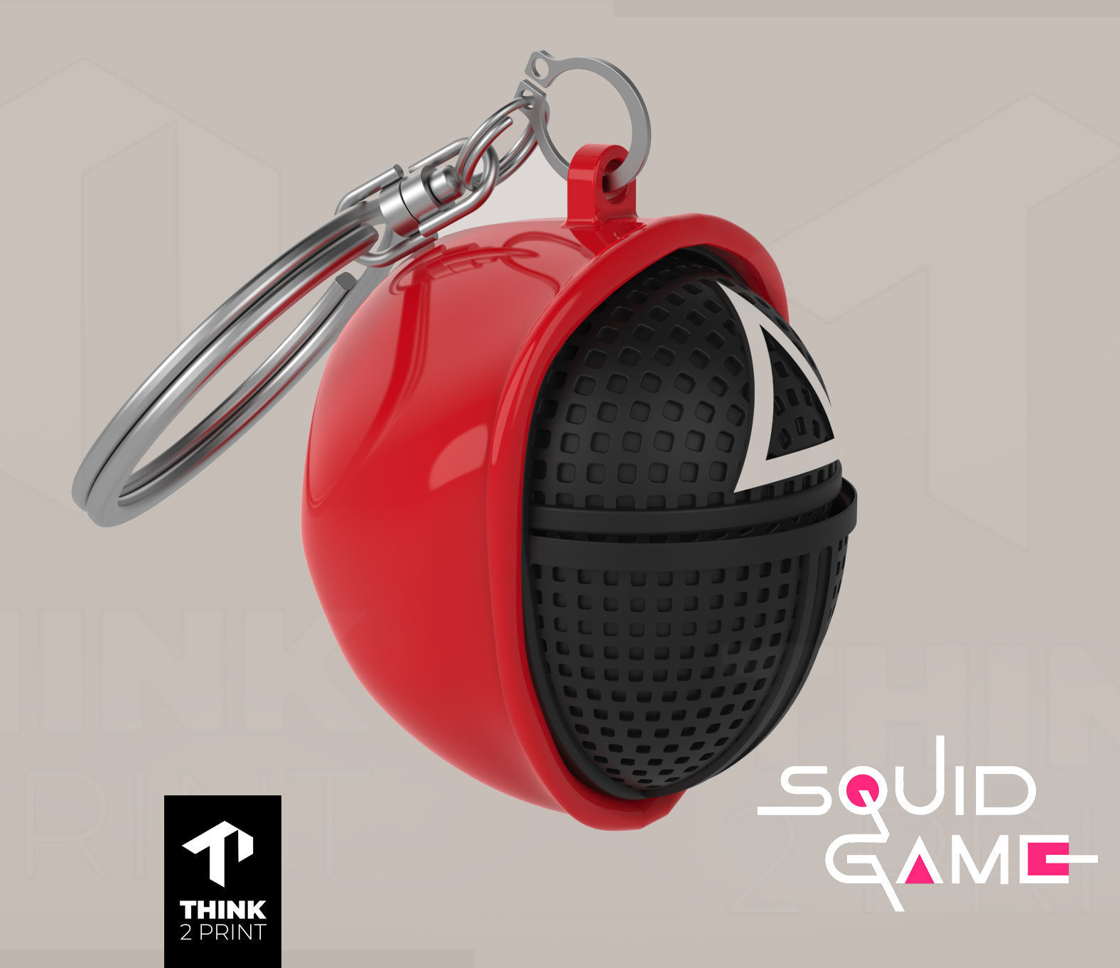 Squid Game - Soldiers and pumpkin spin faces - 3D print model - 3D print model_3