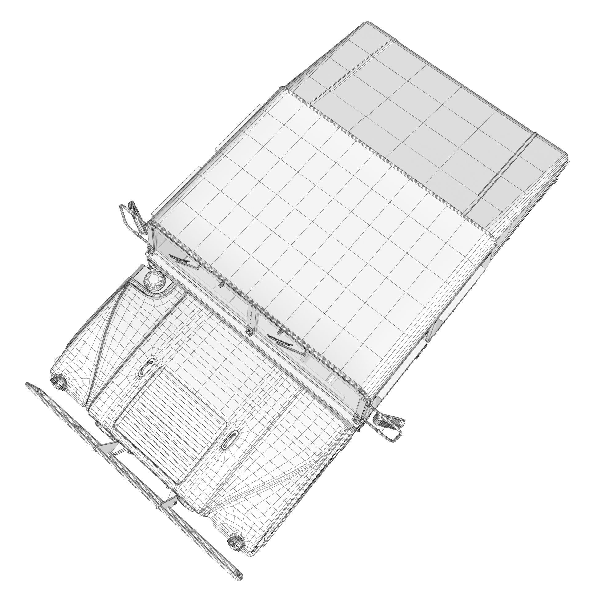 Hummer H1 Military Camouflage 3D model_19