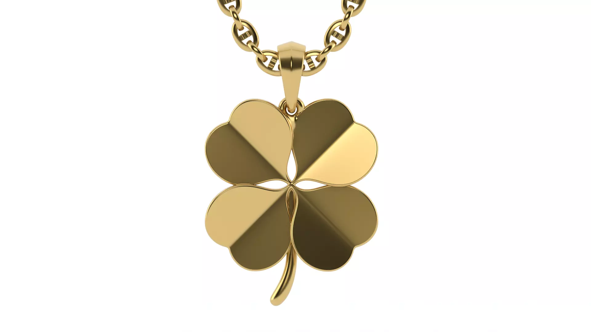 Clover pendant 3D print model_0