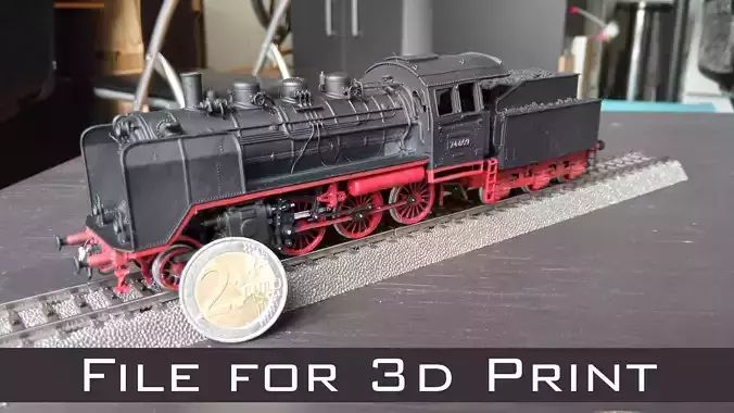 STEAM ENGINE - LOCOMOTIVE - DRG CLASS 24 - DR-BAUREIHE 24  3D print model
