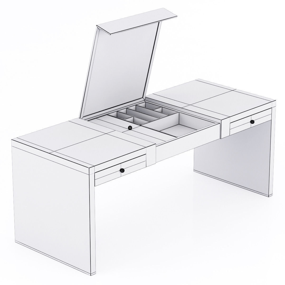 benhamou PANDORA MAKEUP TABLE 3D model_4