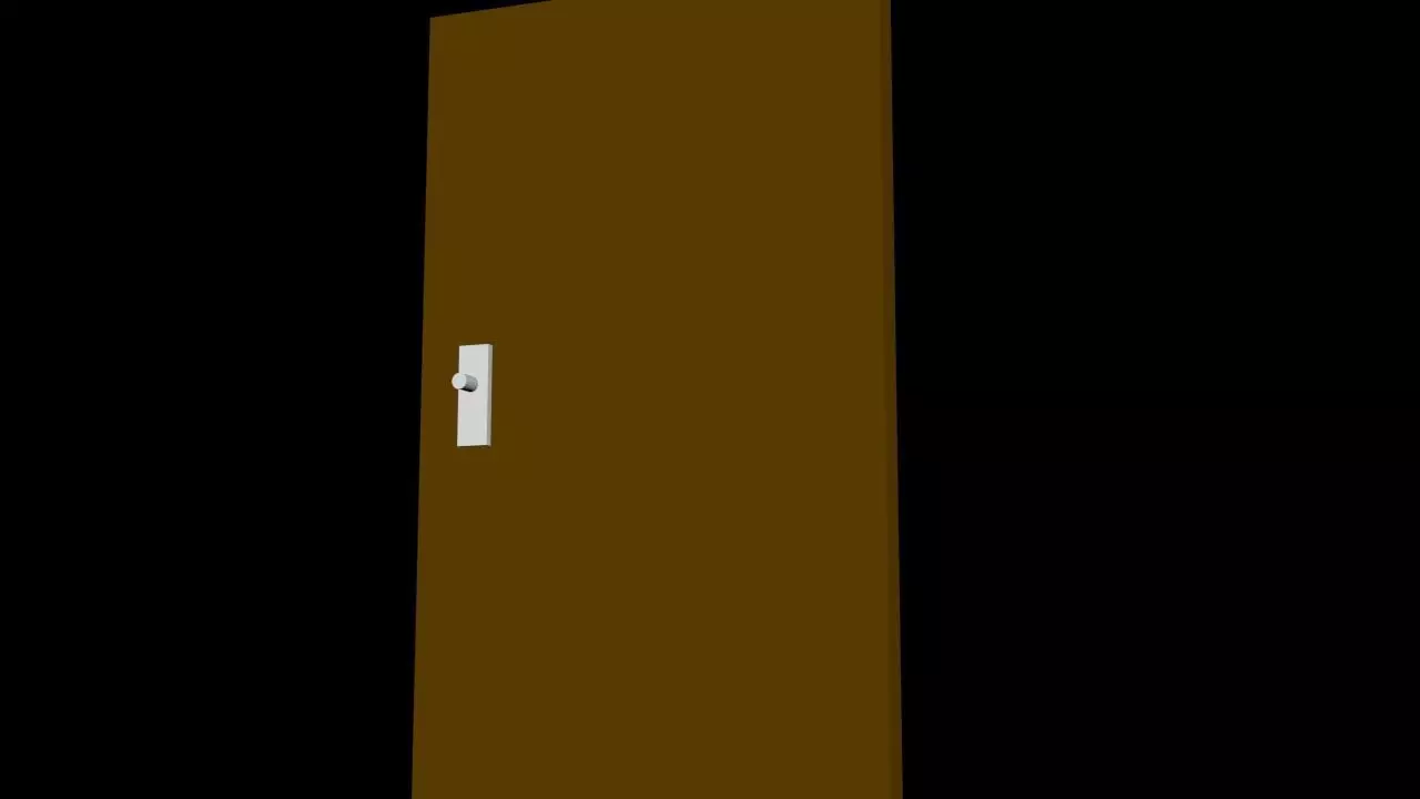 a door Free 3D model_0