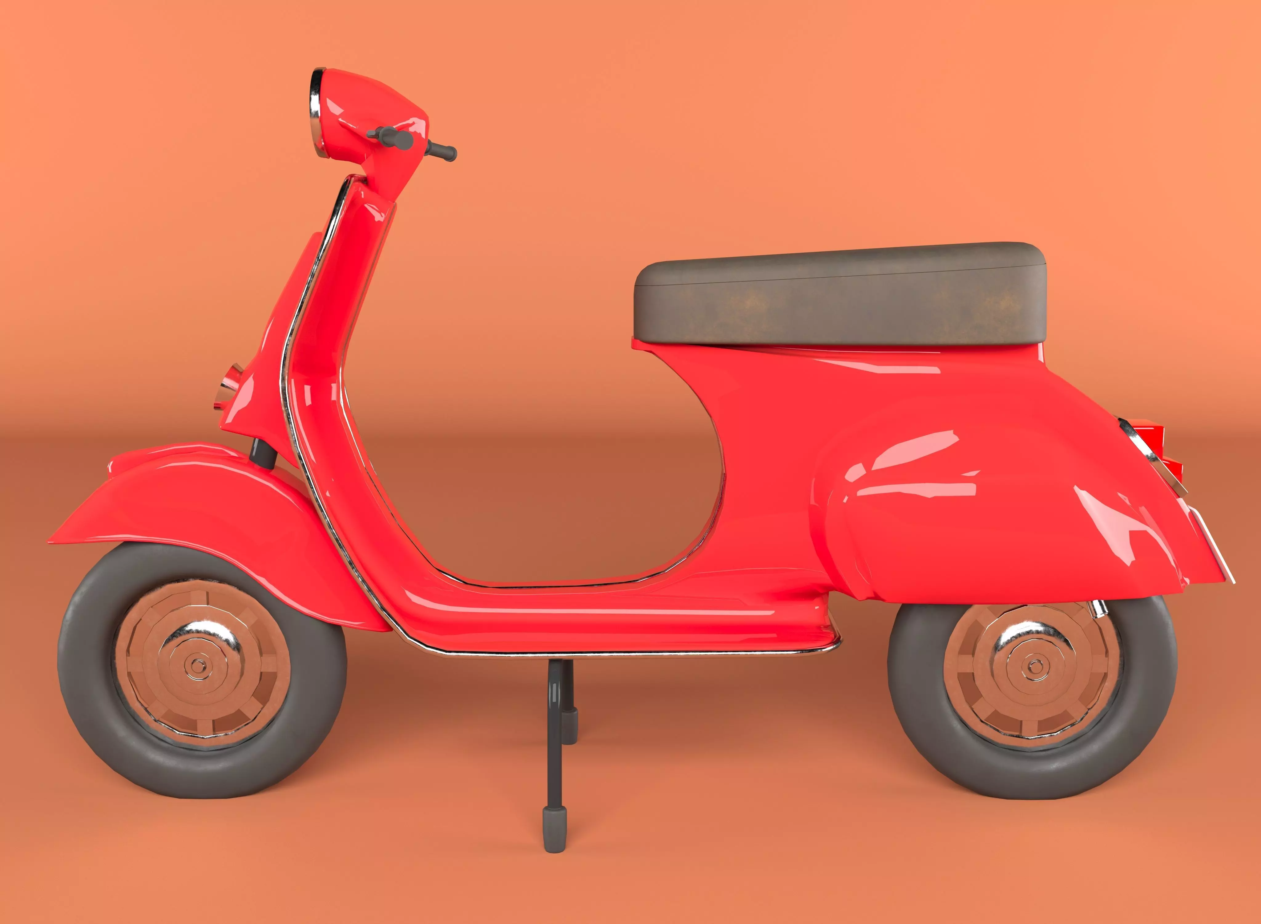 vespa scooter  3D model_0