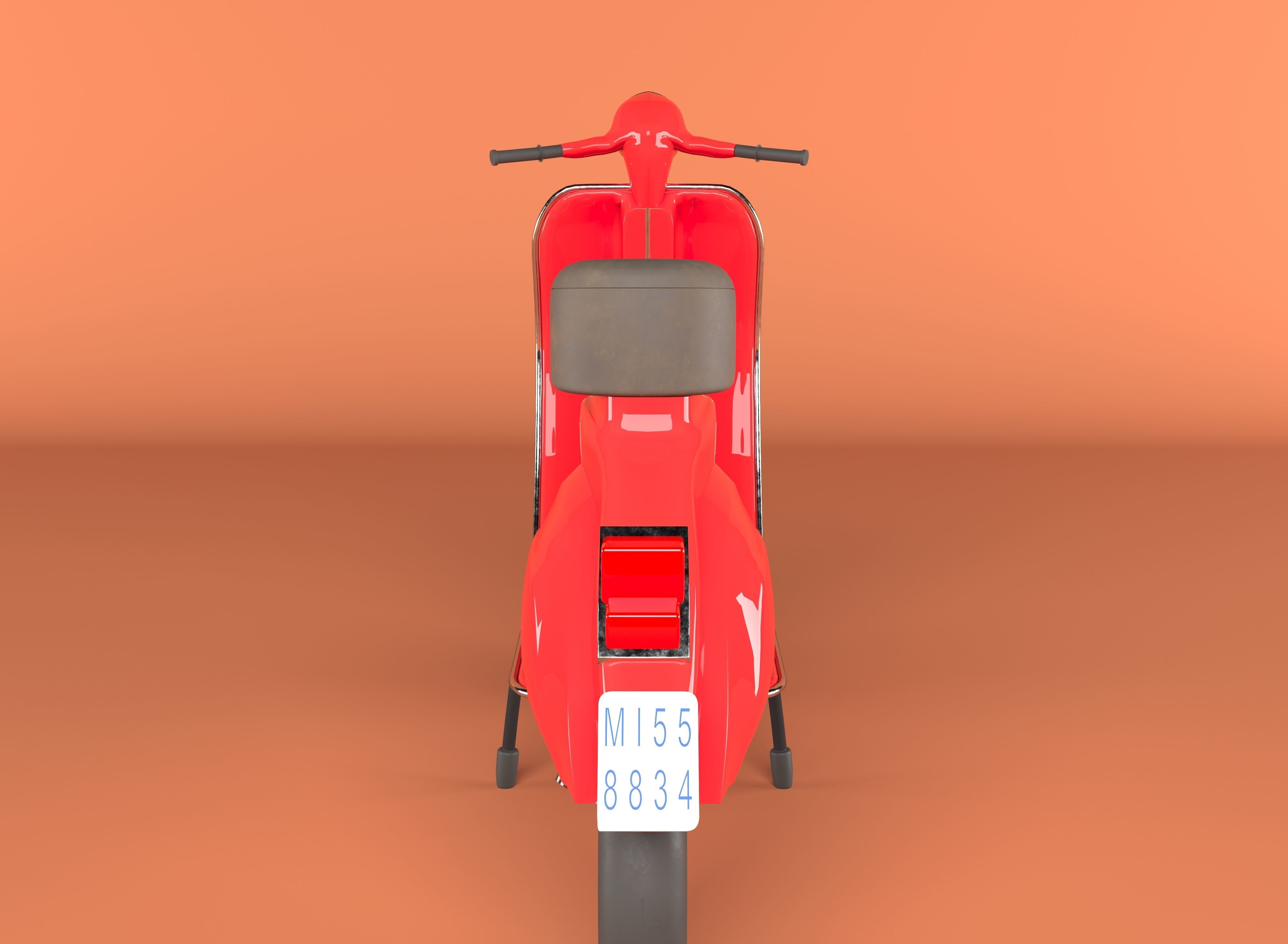 vespa scooter  3D model_3