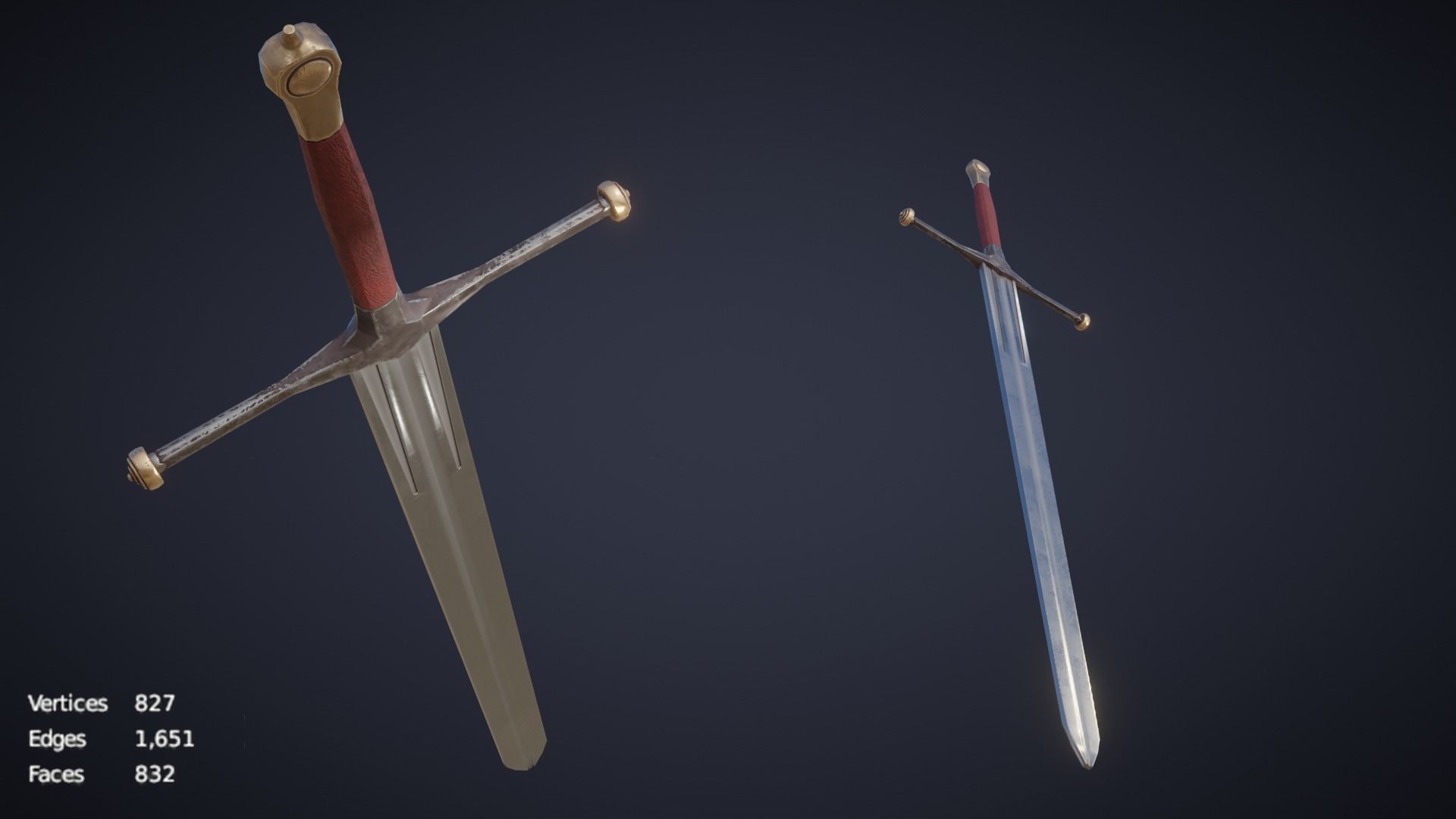 Ned Stark Ice Sword 3D model CGTrader