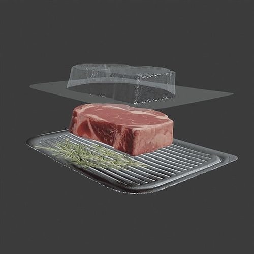 Board Steak Package 3D model 6