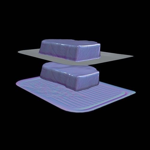 Board Steak Package 3D model 7