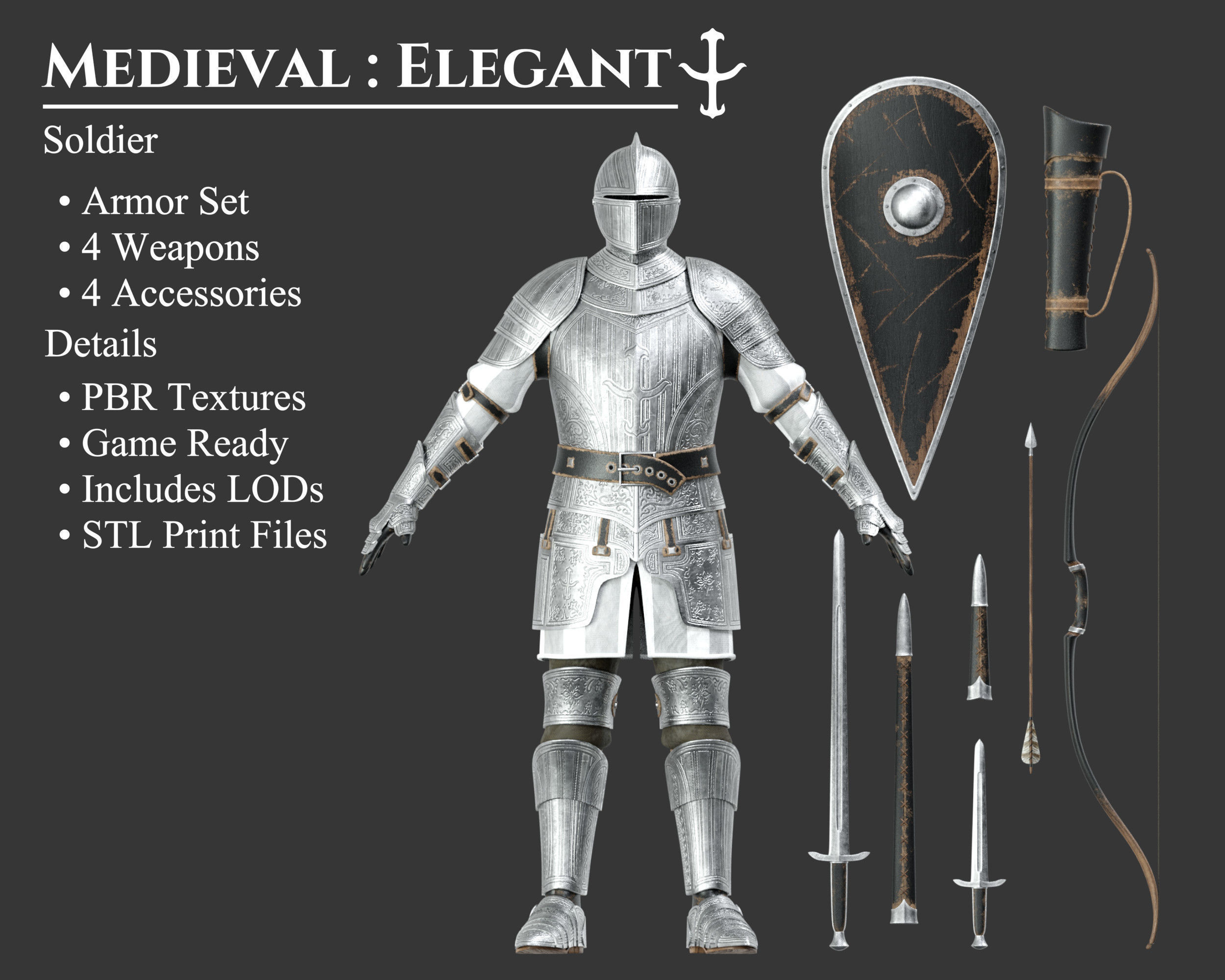 Medieval Collection Elegant Soldier _1