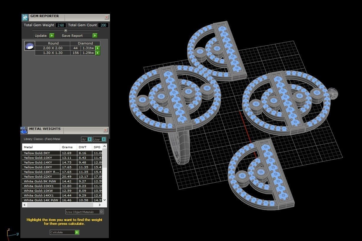 3d team jewelery 3D model_2
