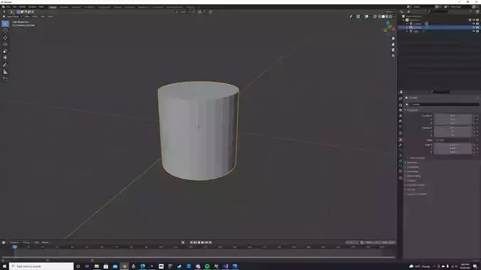 cylinder with vertices