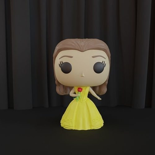Funko Pop Beauty and the Beast for 3D printing 3D print model