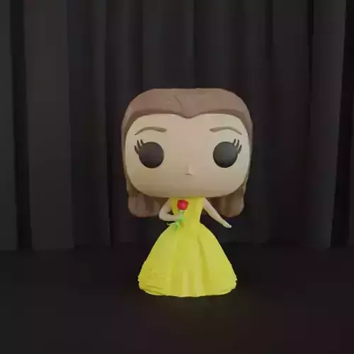 Funko Pop Beauty and the Beast for 3D printing