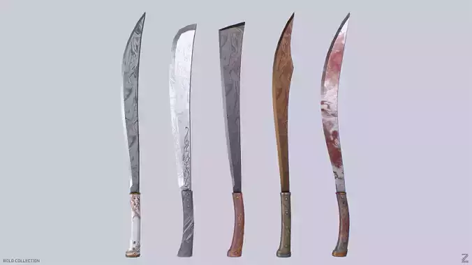 Bolo collection pair of swords 
