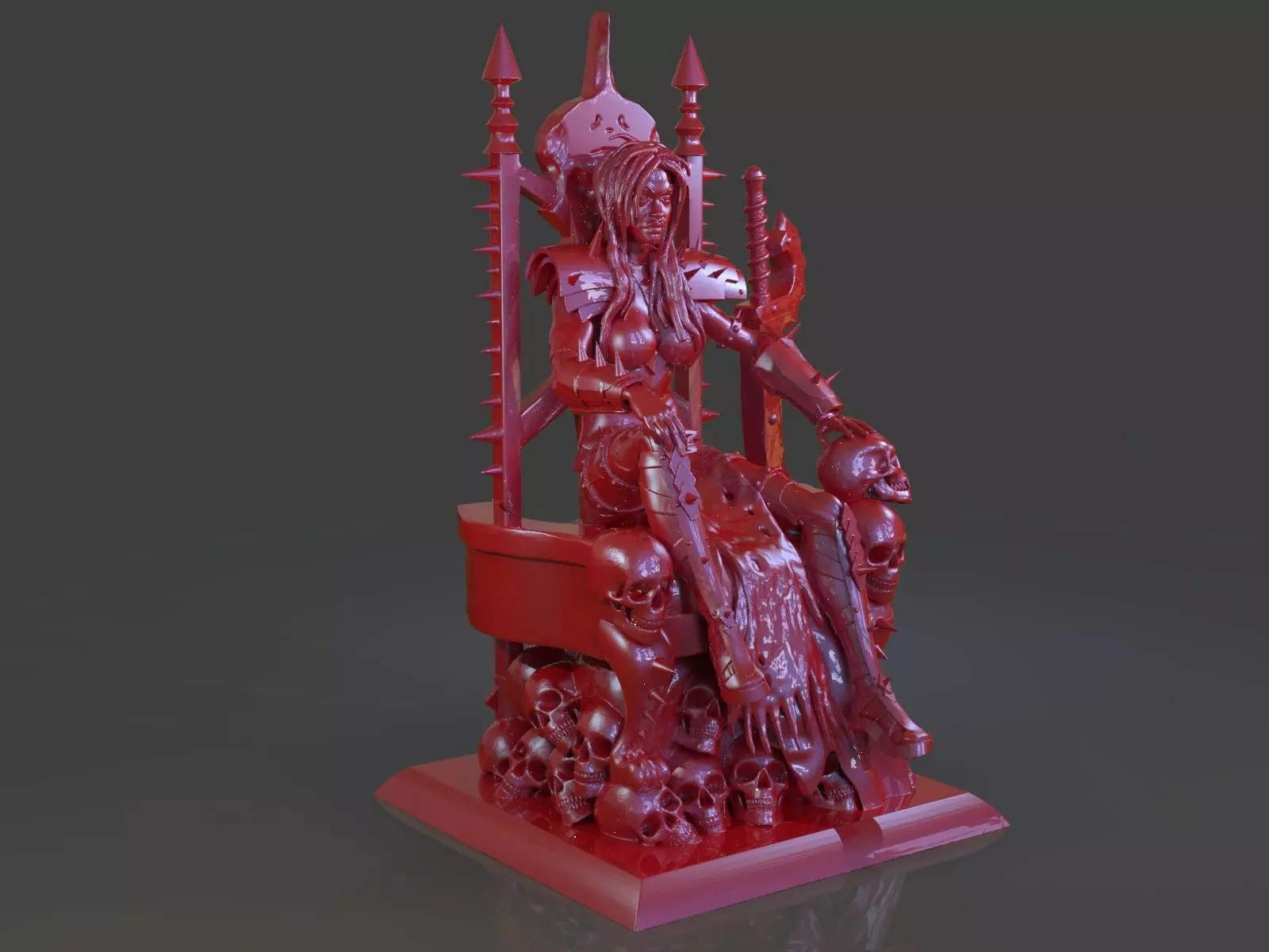Killer Woman Death God Sculpture 3D print model