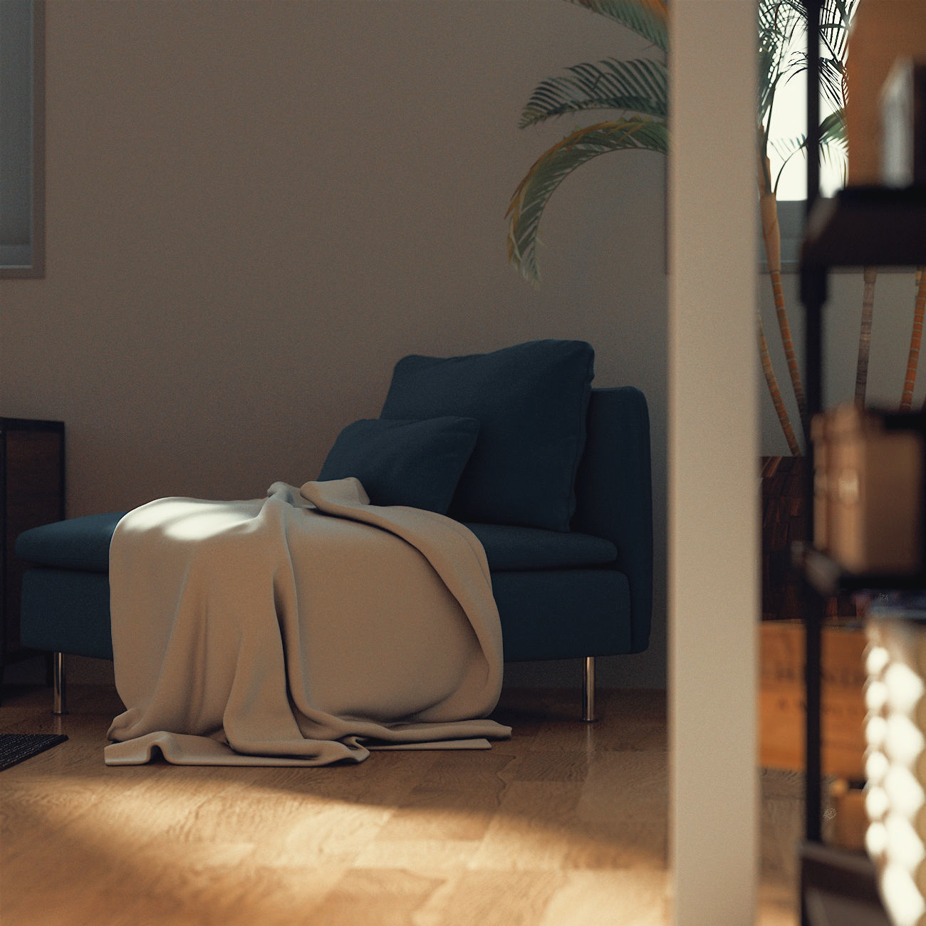 apartment for the single 3D model_9